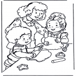 Coloriages pour enfants - Faire cuire