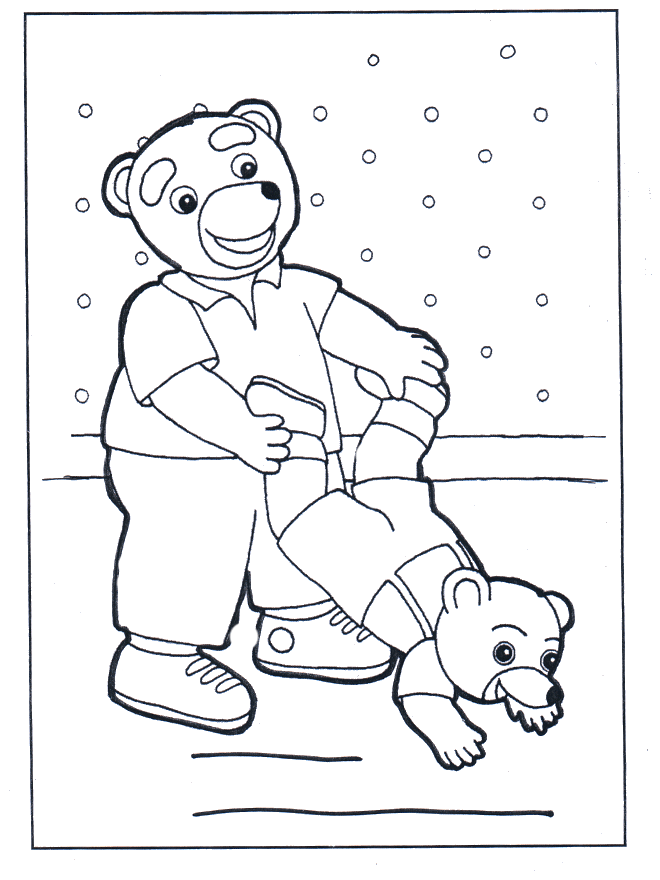 Famille ours - Coloriages l'ours Paddington