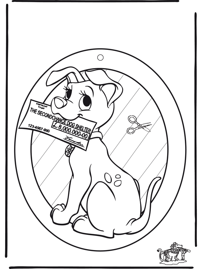 Fenêtre pendentif de 101 Dalmatiens