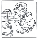 Coloriages pour enfants - Ferme miniature