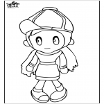 Coloriages pour enfants - Fille 4