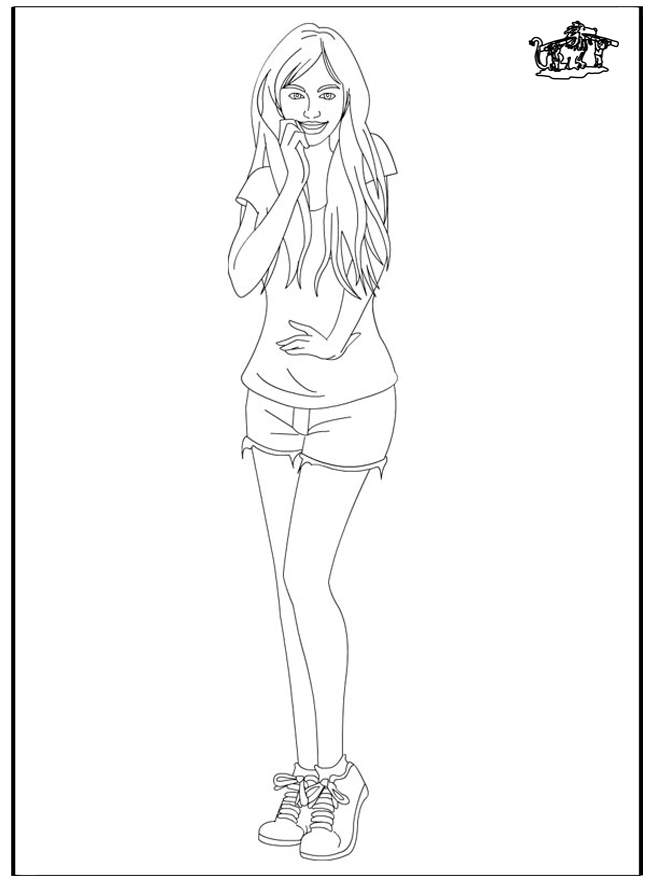 Fille 6 - Coloriages enfants