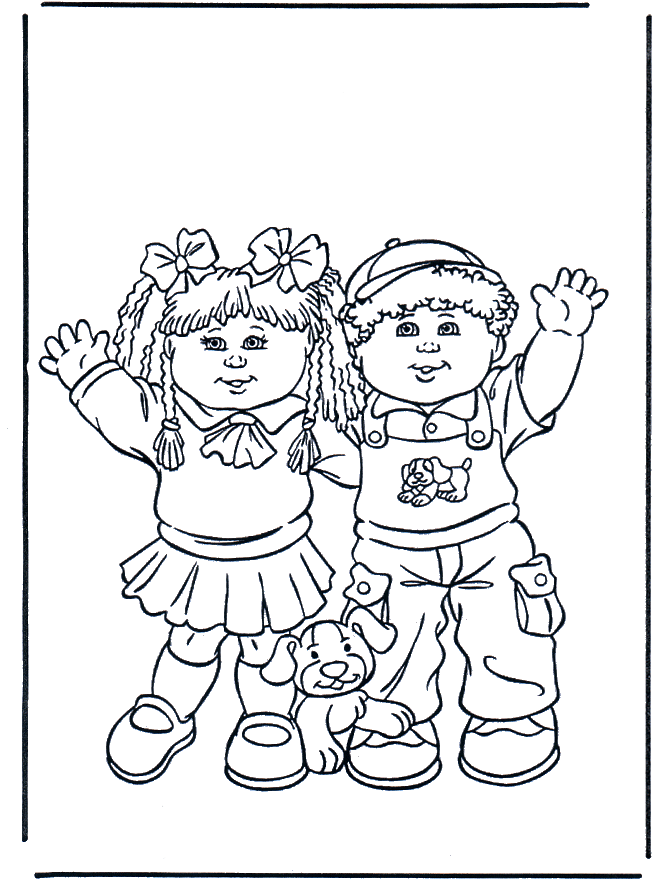 Fille et Garçon  Coloriages enfants