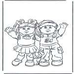 Coloriages pour enfants - Fille et Garçon