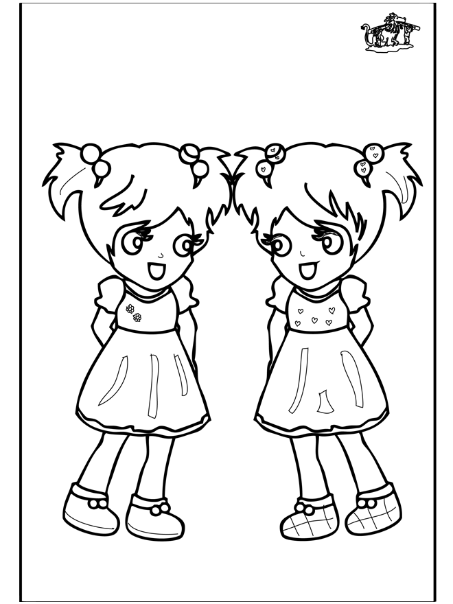 Filles 3 - Coloriages enfants