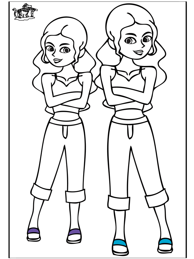 Filles 4 - Coloriages enfants