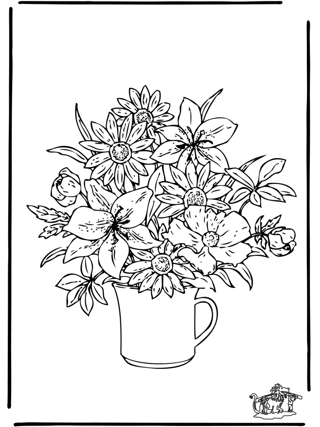 Fleurs 2 - Coloriages Fleurs