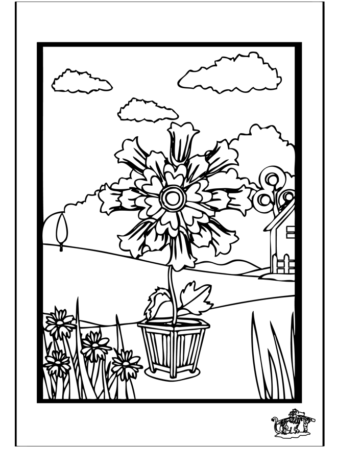 Fleurs 4 - Coloriages Fleurs