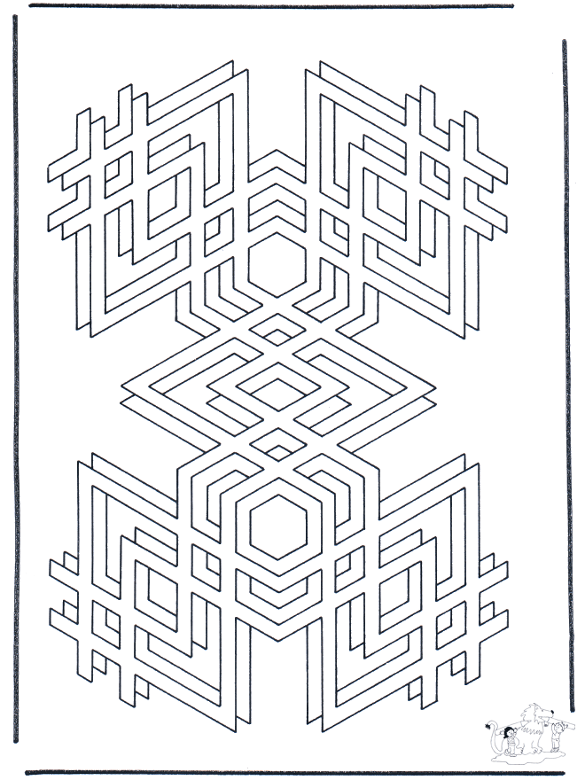 Formes géométriques 2 - Coloriages de l'art peinture