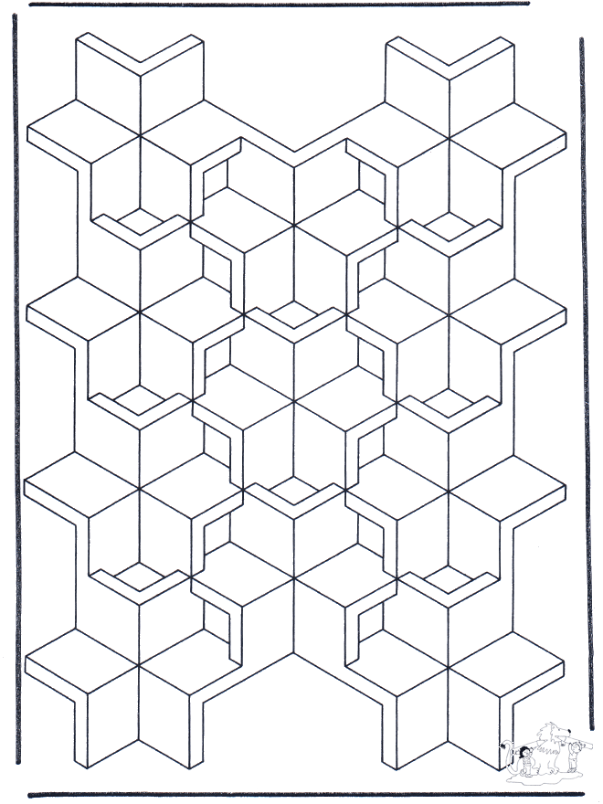 Formes géométriques 7 - Coloriages de l'art peinture