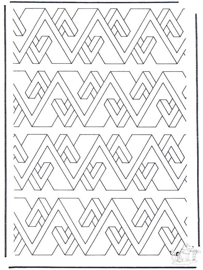 Formes géométriques 8 - Coloriages de l'art peinture