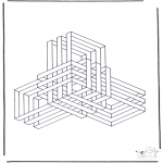 Coloriages faits divers - Formes géométriques 9