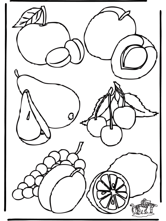 Fruit 1 - Coloriages légumes