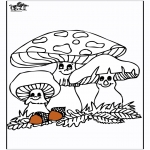 Coloriages faits divers - Fungi 1