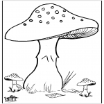 Coloriages faits divers - Fungi 3