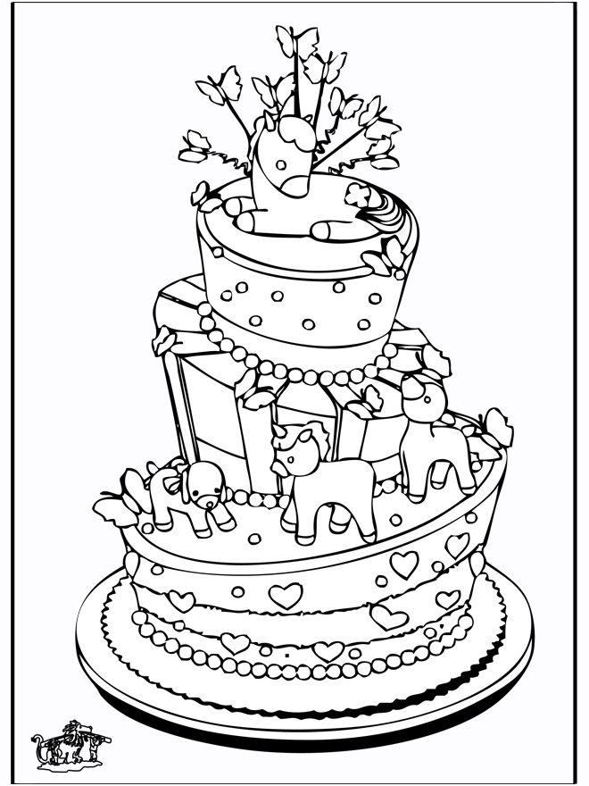 Gâteau de célébration - l'anniversaire