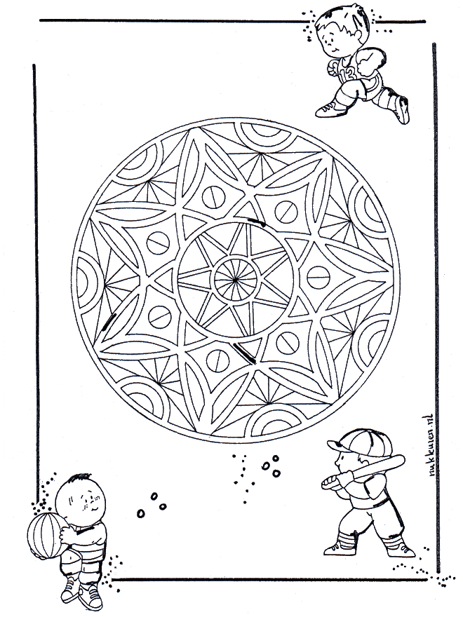 Geo mandala d'enfant - Mandala d'enfant