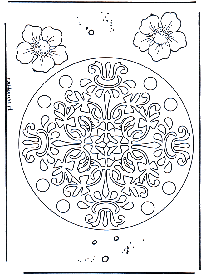 Geomandala de Fleurs - Mandala de fleurs