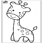 Coloriages d'animaux - Giraffe 3