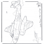 Coloriages faits divers - Gloster Meteor