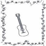 Coloriages faits divers - Guitare 2