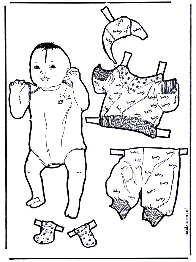 Habiller le bébé - Poupées à habiller