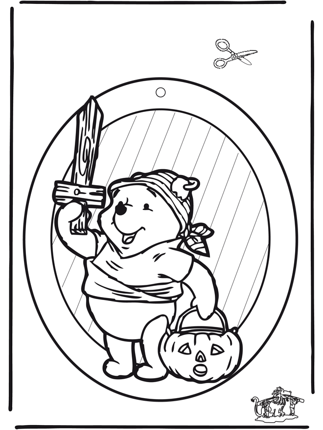 Halloween - Fenetre pendentif 1 - Coloriages Halloween