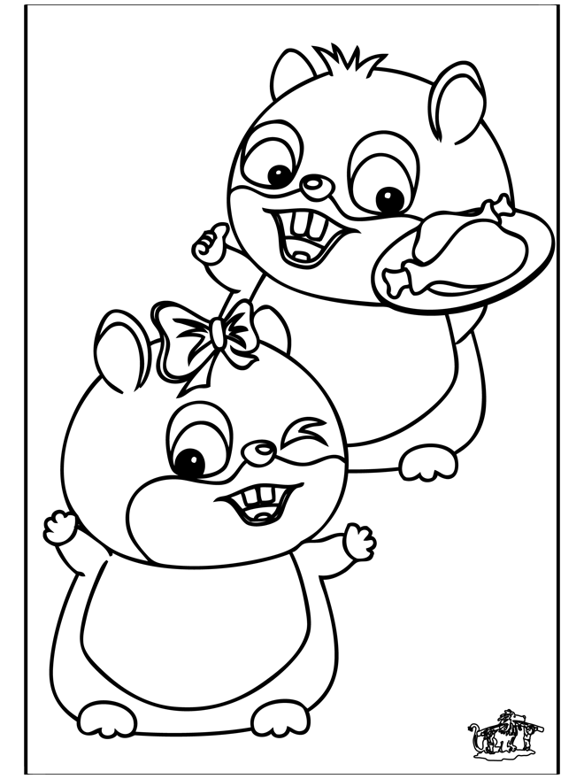 Hamster 2 - Coloriages Rongeurs