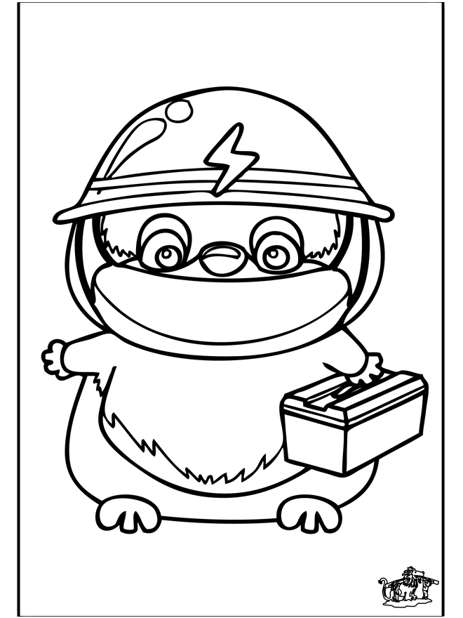 Hamster 3 - Coloriages Rongeurs