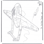 Coloriages faits divers - Havilland Vampire