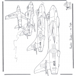 Coloriages faits divers - Hawker Hunter