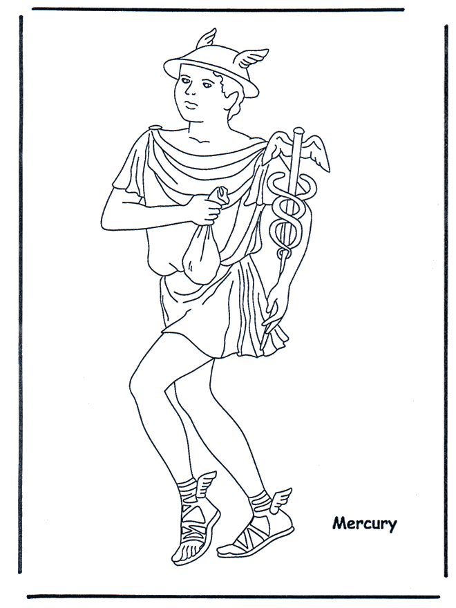 Hermes - Coloriages Romains