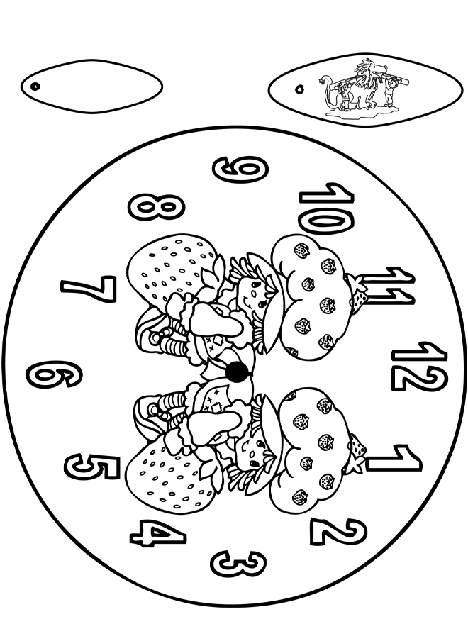 Horloge ragazzine des fragole - découpages