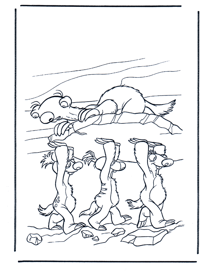 Ice Age 3 - Coloriages L'Âge de glace