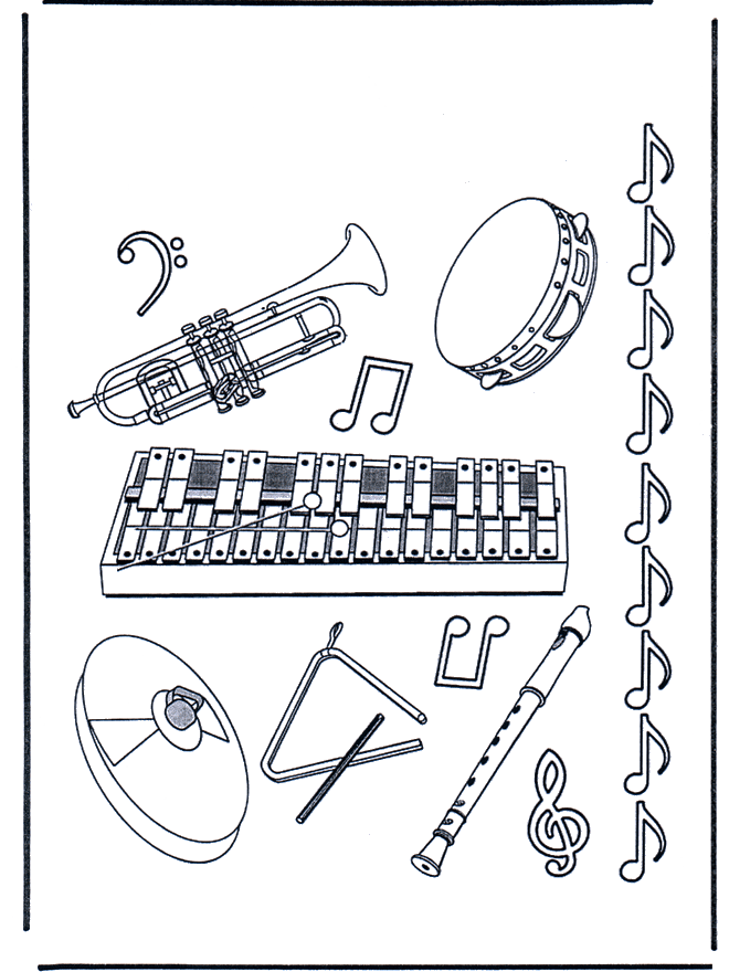Instruments - Coloriages Musique