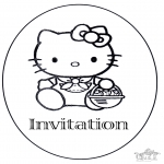 Bricolage coloriages - Invitation anniversaire