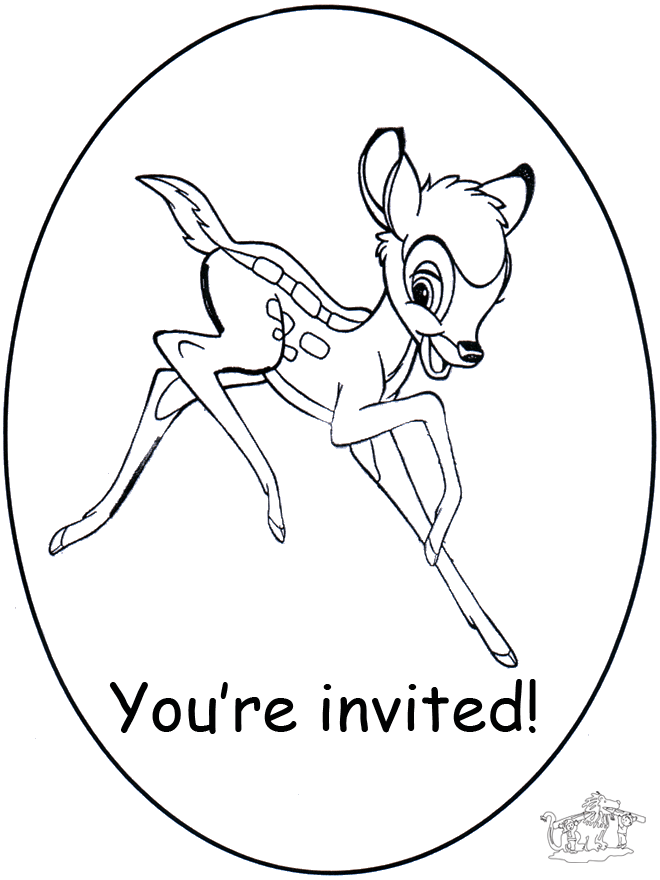 Invitation - Bambi - Invitations