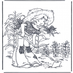 Coloriages faits divers - Jardinage