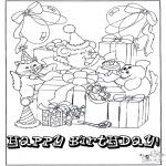 Coloriage thème - Joyeux anniversaire 10