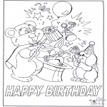 Coloriage thème - Joyeux anniversaire 7