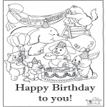 Coloriage thème - Joyeux anniversaire 7