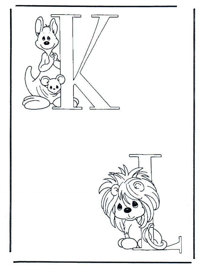 K et L - Coloriages alphabet