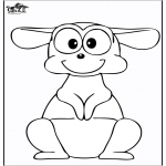 Coloriages d'animaux - Kangourou 4