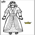 Coloriages Bible - La reine Esther 2