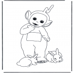 Coloriages pour enfants - Laa-laa et les lapins