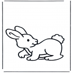 Coloriages d'animaux - Lapin 2