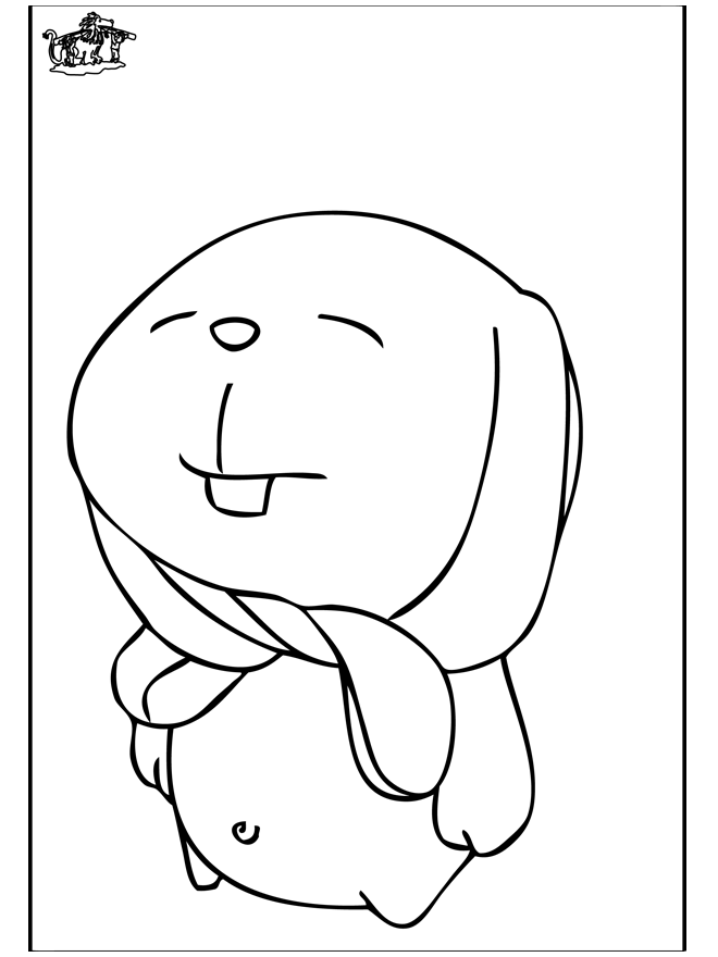 Lapin 3 - Coloriages Rongeurs