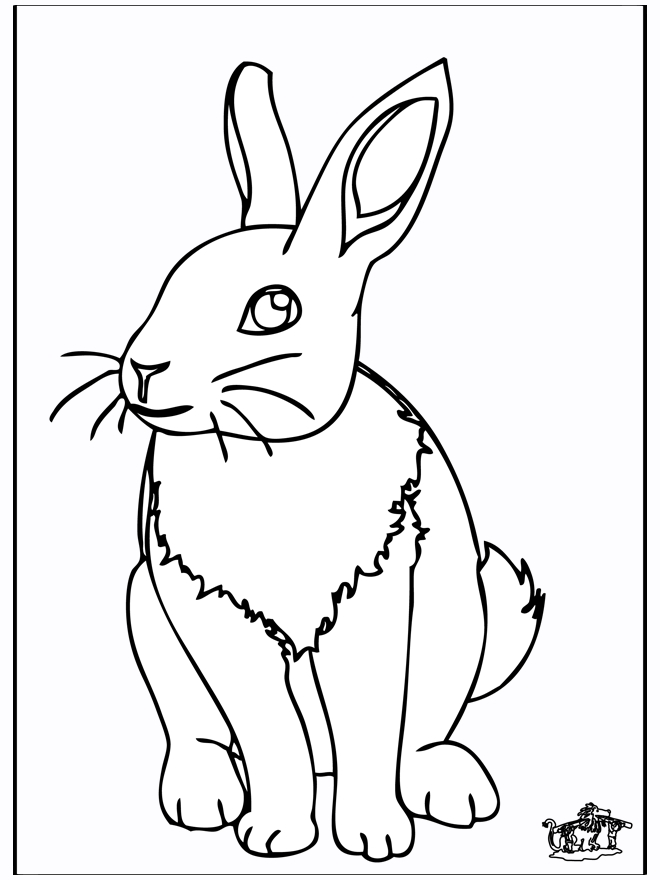 Lapin 4 - Coloriages Rongeurs