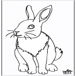 Coloriages d'animaux - Lapin 4