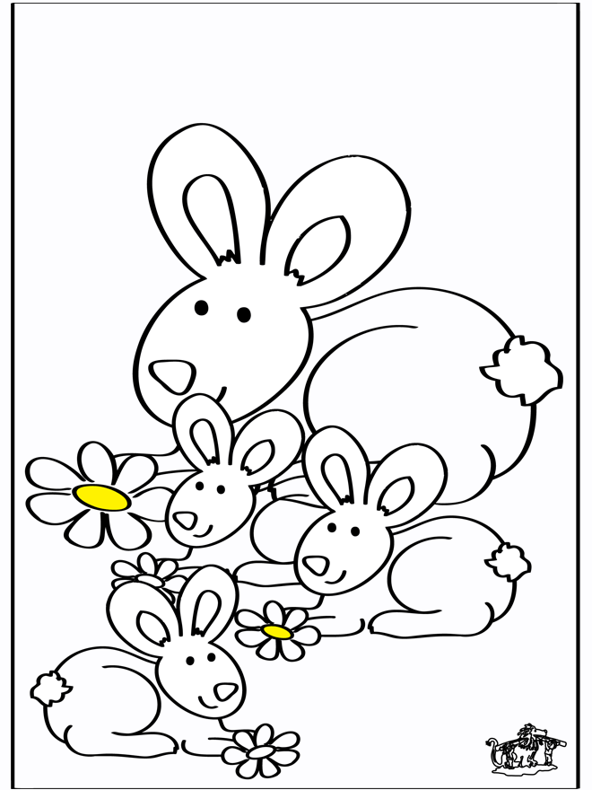 Lapins 2 - Coloriages Animaux de la ferme